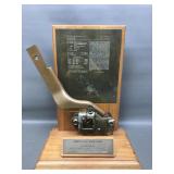 Inertia Seat Belt Lock Patent Trophy