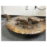 Attila Tivadar Sculptural Herd Of Horses Bowl