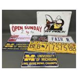 Vintage License, College Plates & More!