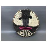 Woven Fiber Tribal Mask