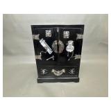 Vtg Chinese Jewelry Box Mother Of Pearl Inlays