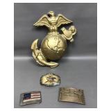 Us Marine Eagle Emblem, Budweiser Buckle & More!