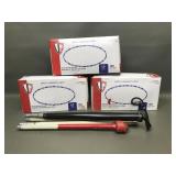White Mobility Cane & Sanitary Gloves