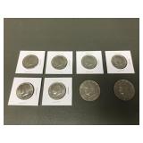 Kennedy Half Dollars & Eisenhower Us Dollar Coins