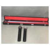 Brushed Metal Pool Stick & Audio Technica