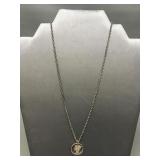 Mercury Dime 90% Fine Silver Charm Sterling Chain