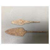 Ancient Roman Iron Spearheads Arrowheads