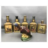 Vintage Jim Beam & Wild Turkey Decanters