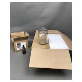 New 16oz Jelly/canning Jars & Glass Dropper