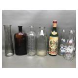 Antique & Vintage Glass Bottles Including Atlas