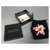 Joan Rivers Enamel Flower Brooch In Box