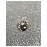 10k Gold & Diamonds Spider Charm