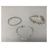 Sterling Silver Costume Jewelry Bracelets