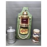 Vtg Plastic Stroh's Sign, Habanos & Miller Light