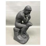 Thinking Man Heavy Cast Iron Statue