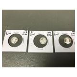 3 Grams .999 Fine Silver Bullion Coins