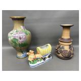 Vintage Cloisonne Vase, Israel Pottery & Occupied