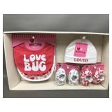 Love In The Air Baby Beanies, Bibs & Booties