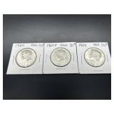 1964 Kennedy Half Dollars 90% Silver