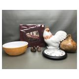 Chicken Statue, Clock, & More!