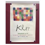 Paul Klee Paris 1955 Modernist Exihibition Poster