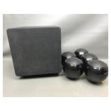 Sub Mini Orb Audio Speakers Home Theater System