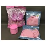 Xl Pink Scrubs, Rhinestone Croc Style Shoes &