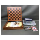 Backgammon Board With Pieces & More!