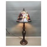 Vintage Quoizel Tiffany Style Table Lamp