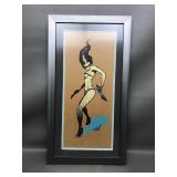Signed Tristan 98 Post Modernist Framed Art