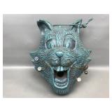 Whimsical Cat Face Hanging Bird Feeder
