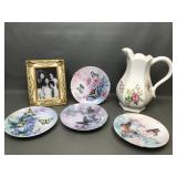 Vintage White Porcelain Pitcher 20s Photo & More!