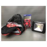 Jumper Cables, Husky Light & Multi Meter Tester