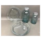 Vtg Ball Perfect Mason Canning Jars, Blue & More