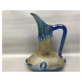 Artisan Heavy Drips & Snakes Glass Pitcher