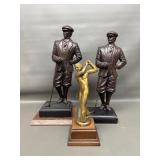 Bronze-resin Golfers Statues & More!
