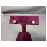 14k Gold Diamond Earrings
