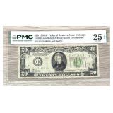 1934-A $20 Federal Reserve Note Chicago Mule