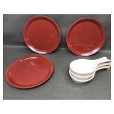 Belvedere Pomegrante Dinner Plates Set Of 3 &more!