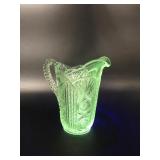 Manganese Glow Vintage Bavarian Glass Pitcher