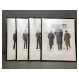 1930s Mens Fashion Framed Posters