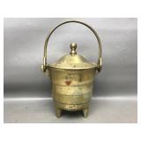 Vintage Brass Fire Starter Pot
