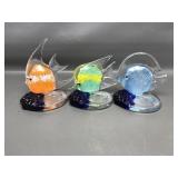 Partylite Tropical Art Glass Tealight Holders