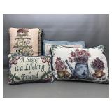 Lumbar Tapestry Pillows Set Of Four