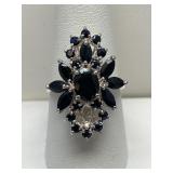 Sterling Silver & Stone Ladies Ring
