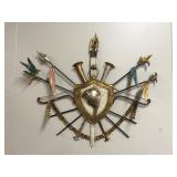 Vintage Renaissance Revival Metal Wall Decor