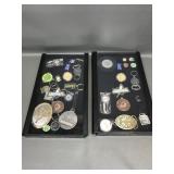 Key Chains, Belt Buckles & More In Display Boxes