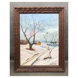 Sandy Hensley Winter Landscape Painting