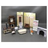 Vintage Dollhouse Furniture Including Victorian