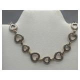 Sterling Silver Heart Bracelet